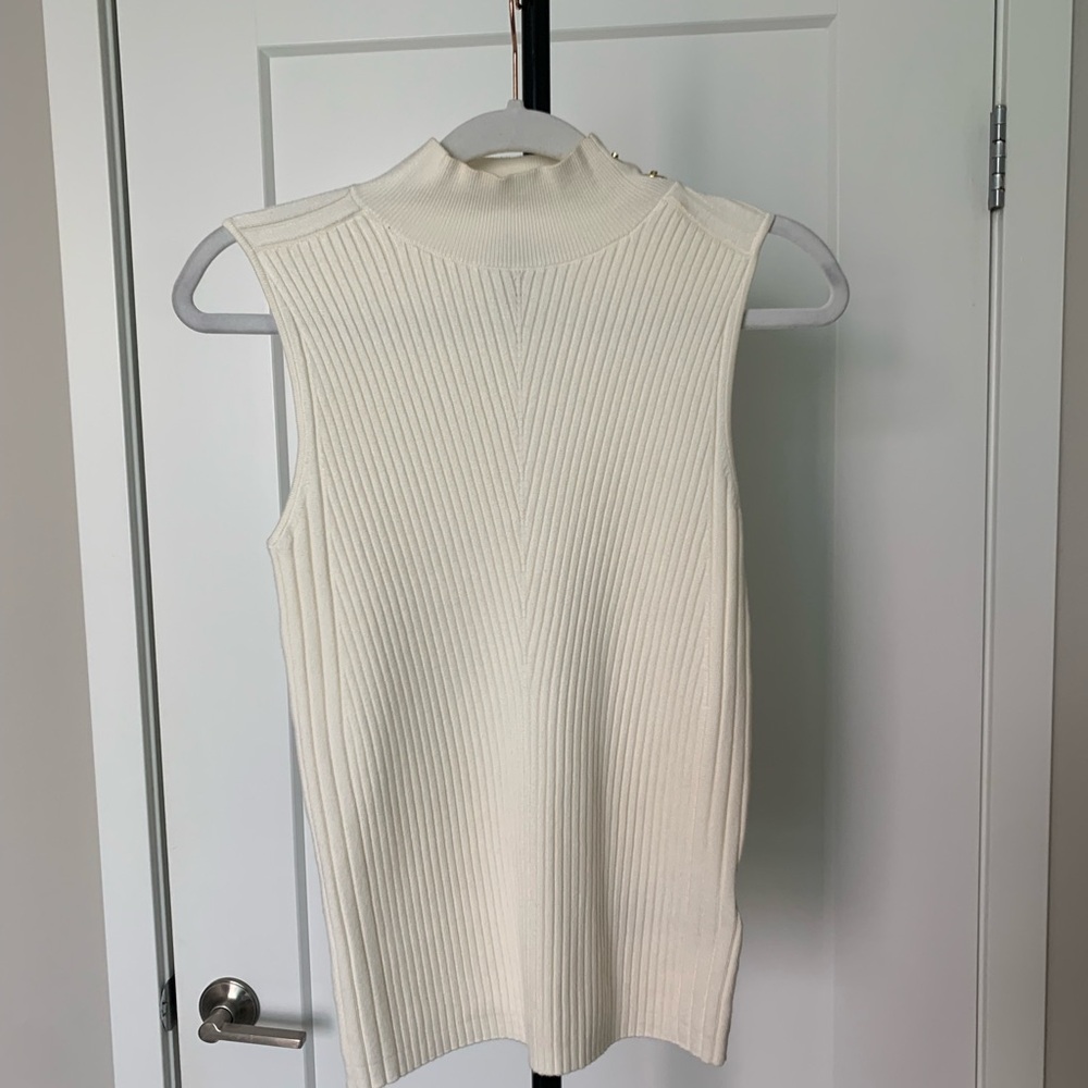 Eggshell Ribbed Top - image 3